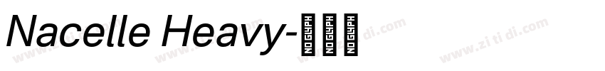 Nacelle Heavy字体转换